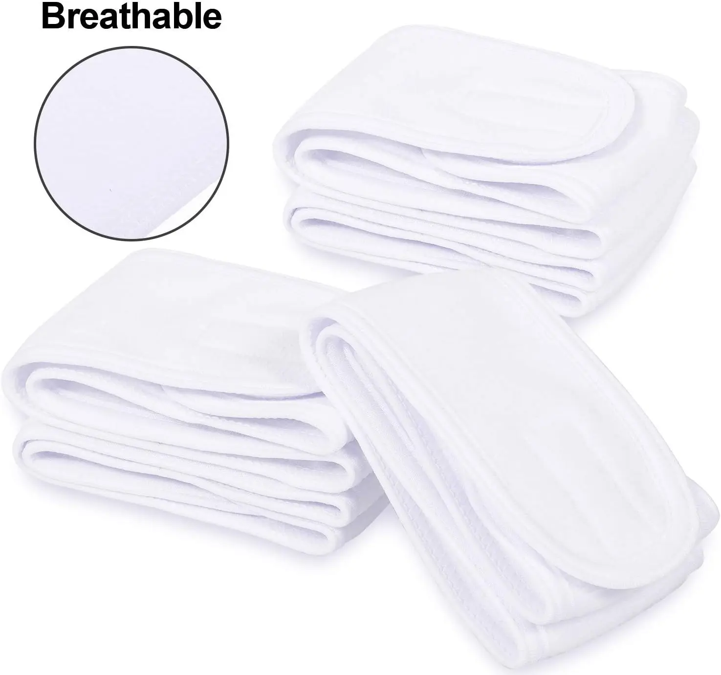 100% Biodegradable Bamboo and Cotton Reusable Makeup Headband - Image 6