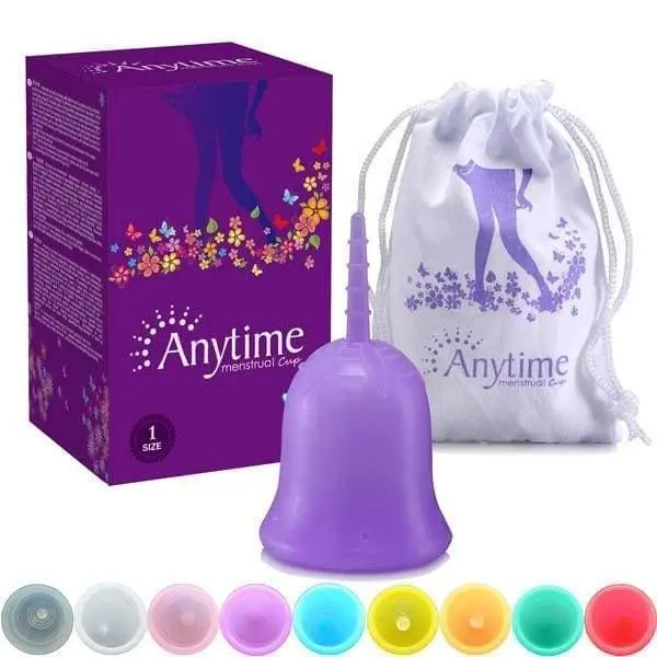 Anytime Reusable Menstrual Period Cup Medical Grade Silicone - Image 3