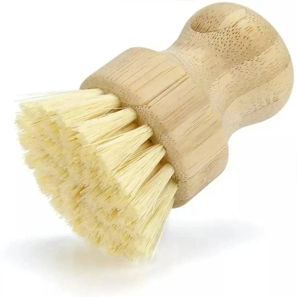 Bamboo brush with Sisal Agave bristles Pot Brush - Image 5