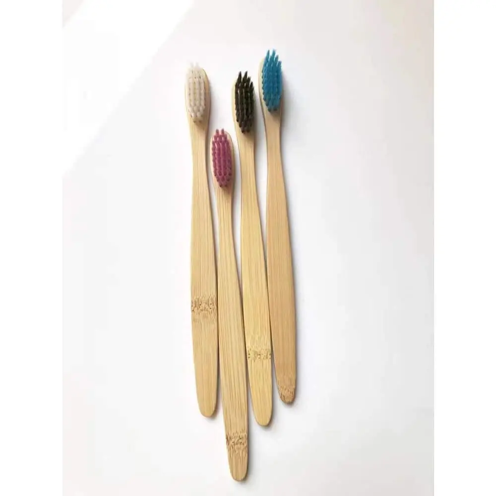 Bamboo toothbrush with infused soft bamboo charcoal bristles and bamboo containers. BPA Free - Image 7