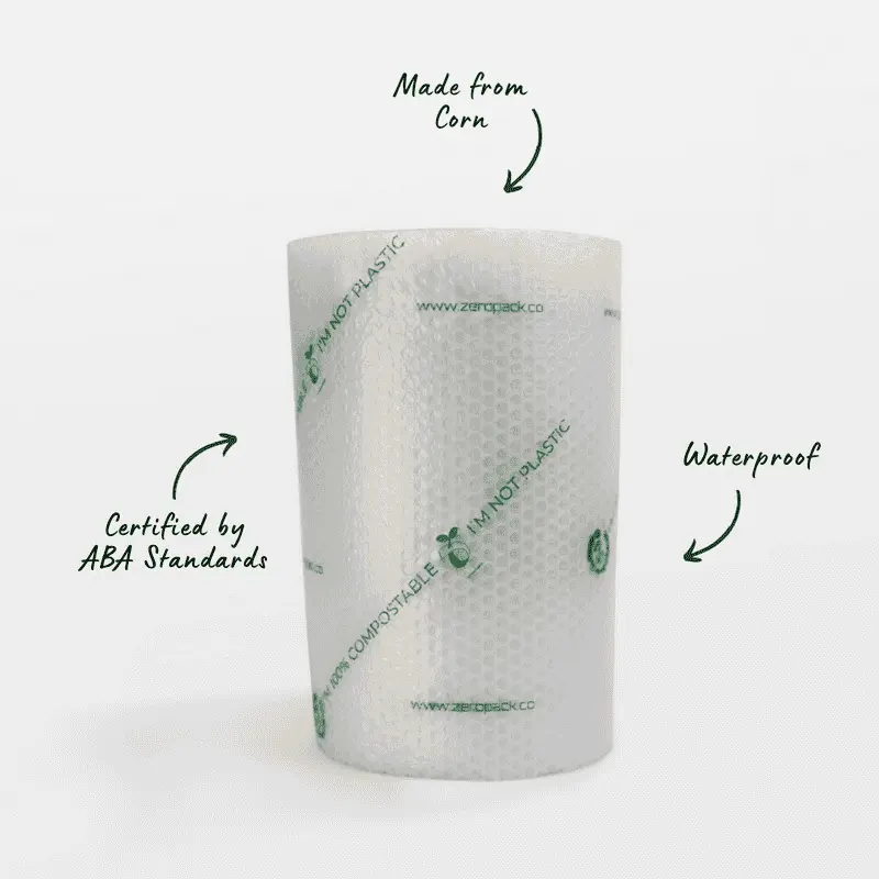 Zero Pack ABA Certified 100% Compostable, Sustainable Bubble Wrap - Image 3