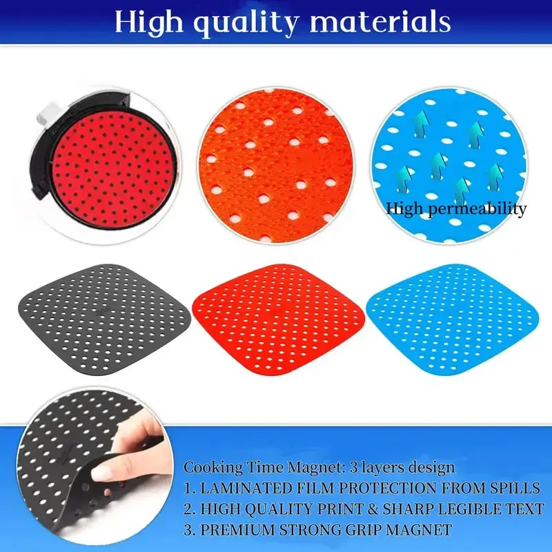 Reusable Air Fryer Mat High Temperature Resistance Silicone Pads For Air Fryers Non Stick Silicone Baking Mat For Air Fryer - Image 9