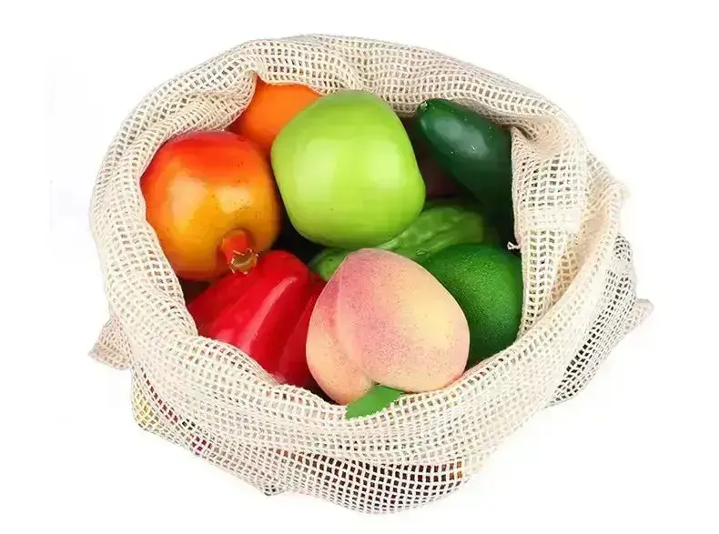 Eco-Friendly Reusable Organic Cotton Produce Bags – Washable and Durable for Grocery Shopping - Image 5
