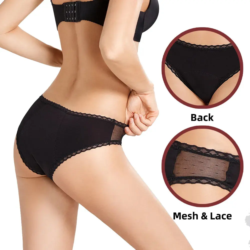 Lace Design Leak-Proof Period & Incontinence Underwear for Women