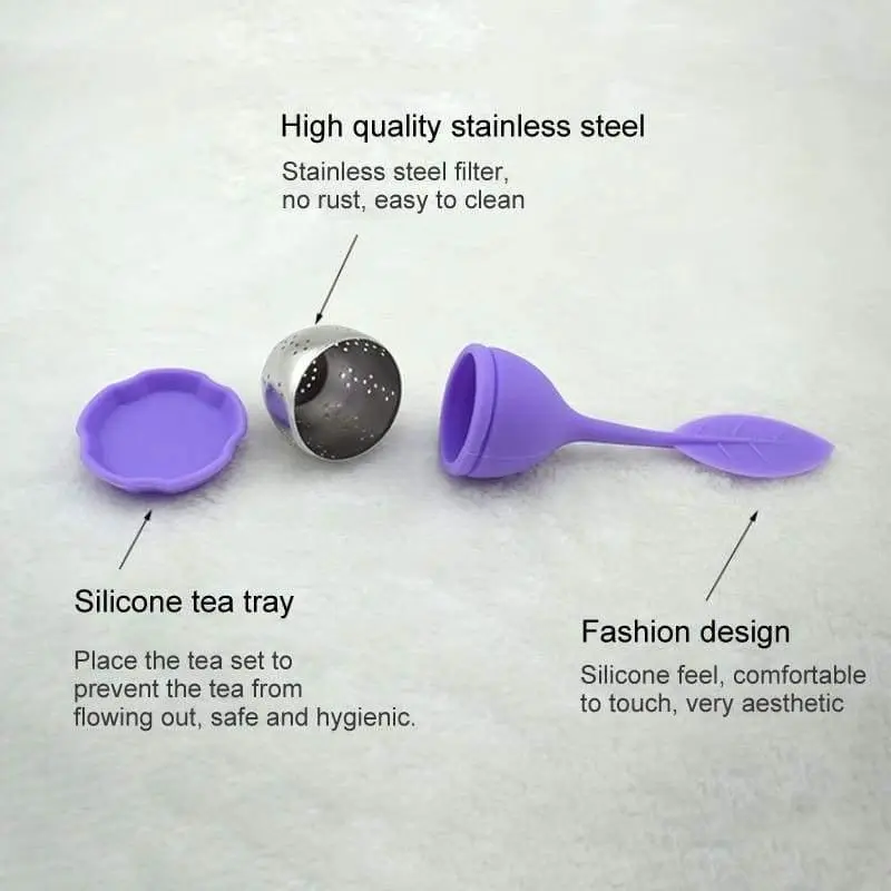 Loose Leaf Tea Infuser With Silicone and Stainless Steel Strainer For Herbal and Loose Tea | Multiple Colour Options - Image 5