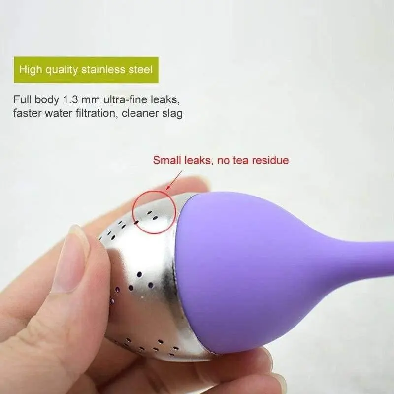 Loose Leaf Tea Infuser With Silicone and Stainless Steel Strainer For Herbal and Loose Tea | Multiple Colour Options - Image 8