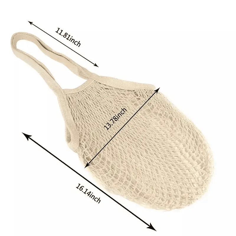 Eco-Friendly Recycled Cotton Reusable Shopping String Tote Bag - Image 5
