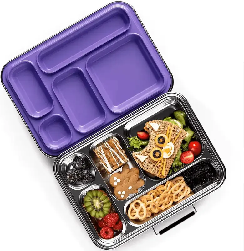 Stylish & Sustainable: The Ultimate Stainless Steel Bento Box Lunch Box - 5 Compartments - Image 17