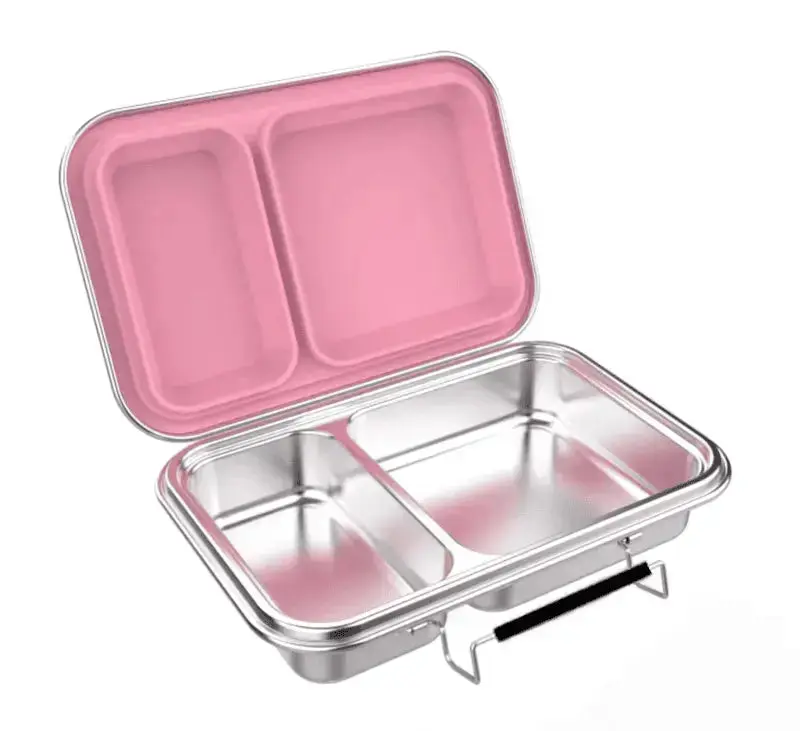 Stylish & Sustainable: The Ultimate Stainless Steel Bento Box Lunch Box - 2 Compartments - Image 9